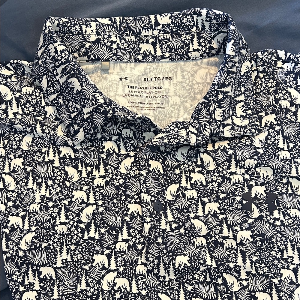 Under Armour navy/white polo